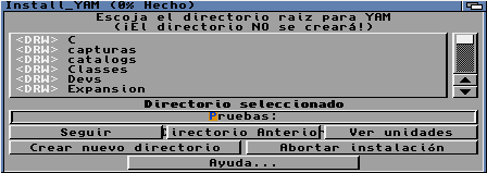 YAM: Selecci�n de la ubicaci�n