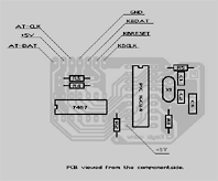 Placa con la situación de los componentes - 30 Kb