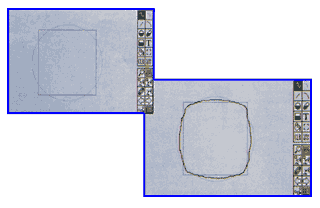 Deluxe Paint, en modo animacion papel cebolla - 66 Kb
