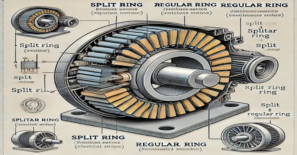 difference between split ring